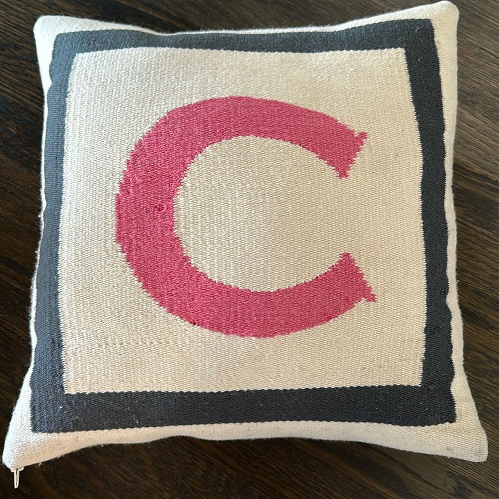 Letter pillow by Jonathan Adler!
